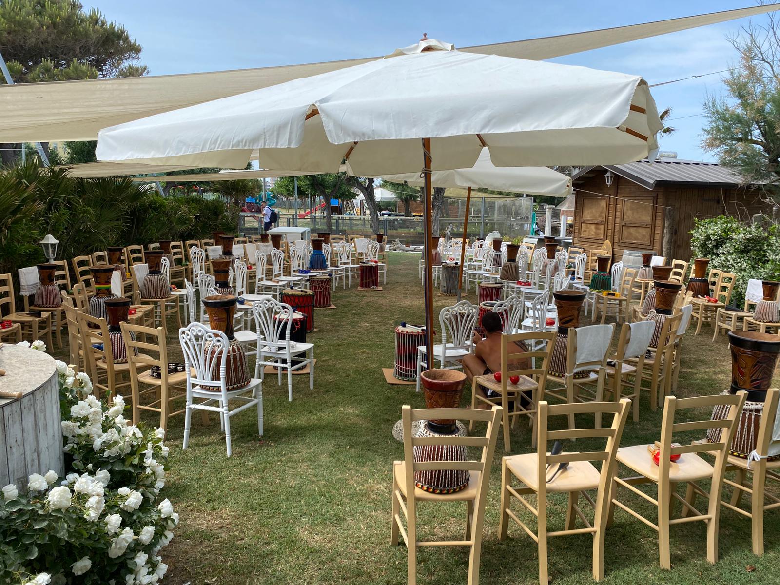 drum circle setup